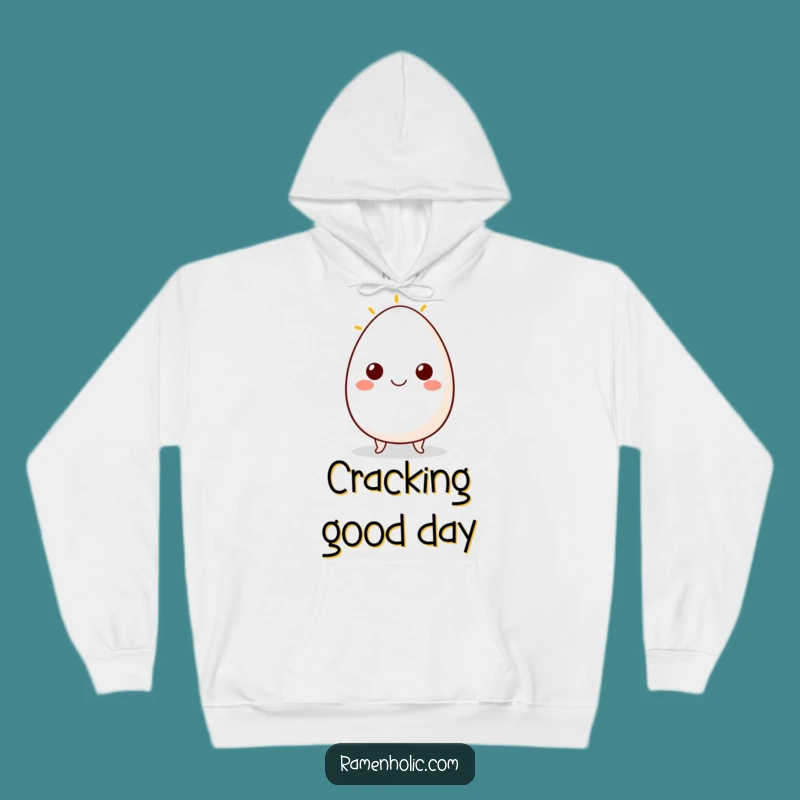 Funny Egg Smile Hoodie: Cozy Comfort with Sunny Side Up Character Gift!