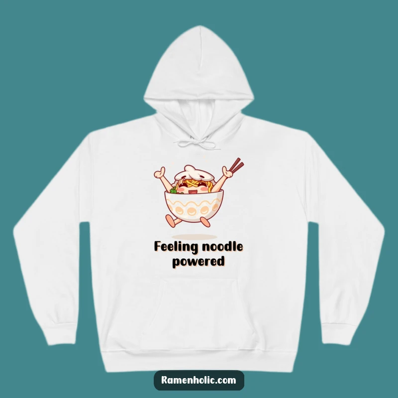 Funny Jumping Ramen Hoodie: Cozy Bowl Pal, Perfect Funny Gift!