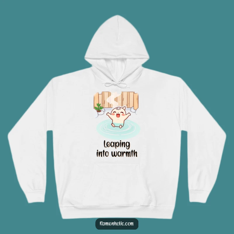 Funny Kawaii Miso Soup Hot Spring Hoodie: Cozy Soup Art, Ultimate Comfort Funny Gift