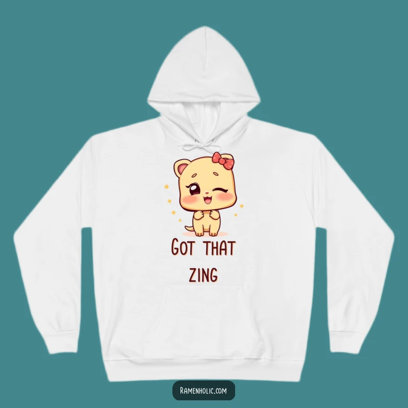 Funny Winking Ginger Hoodie: Cozy Up with Zesty Charm and Humor