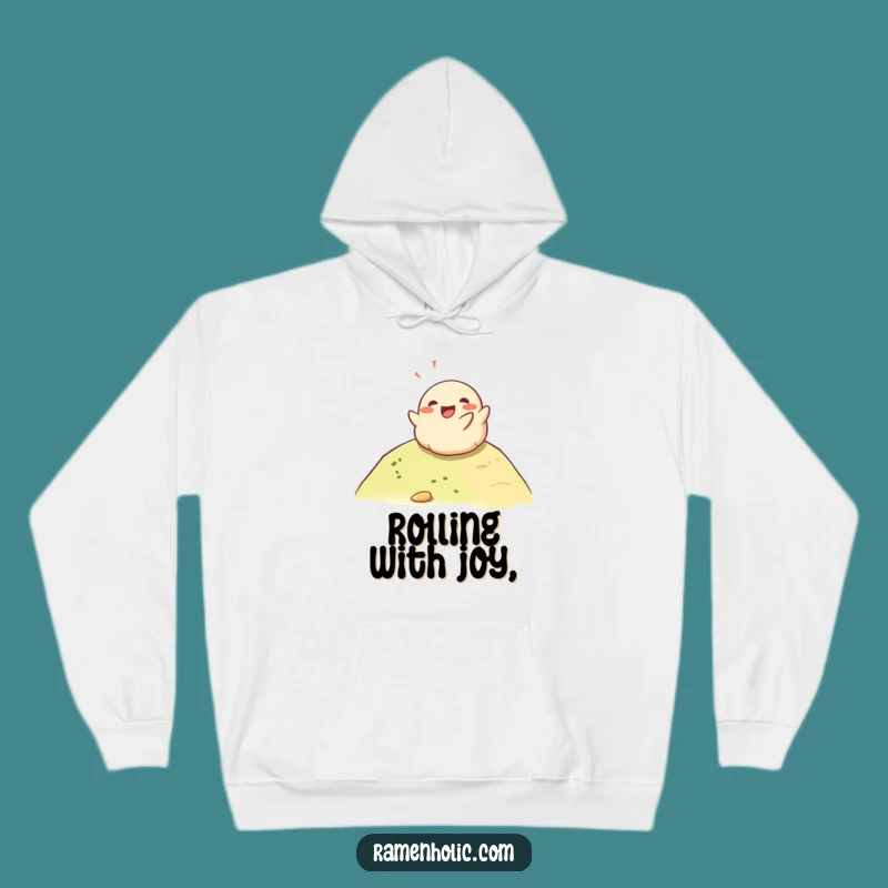 Funny Happy Dumpling Hill Roll Hoodie - Cozy & Comical Comfort Wear