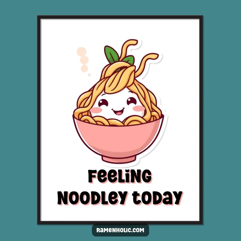 Free Printable Noodle Steam Wall Art - Cheerful Downloadable Decor