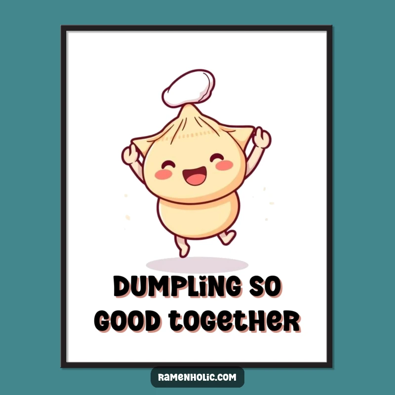 Free Printable Wall Art: Chopsticks & Dumpling Pals, Humorous Downloadable Decor for Eateries