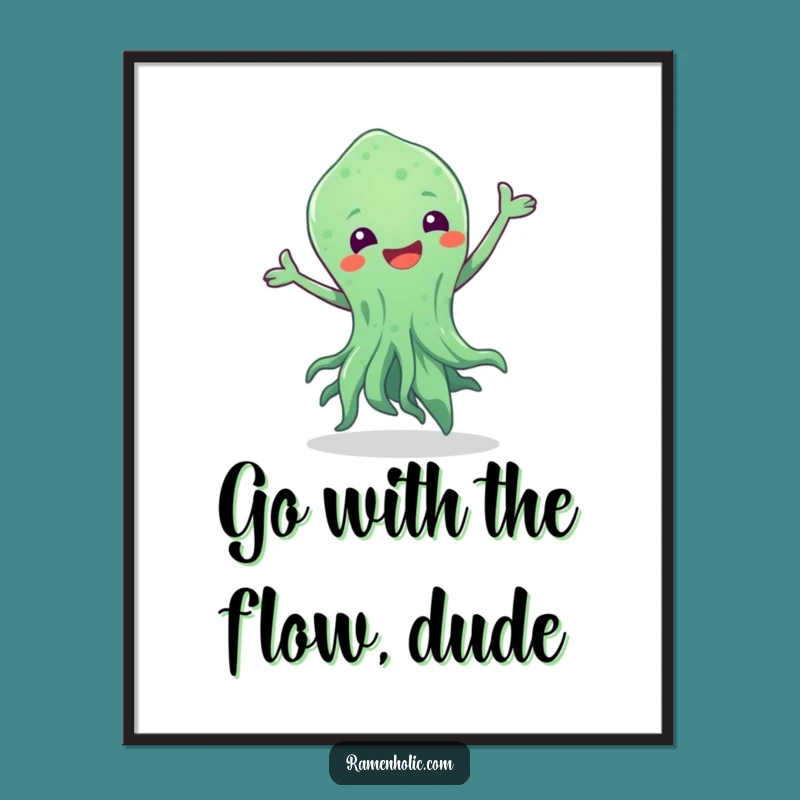 Free Printable Wall Art: Dancing Seaweed, Fun Swishy Downloadable Decor