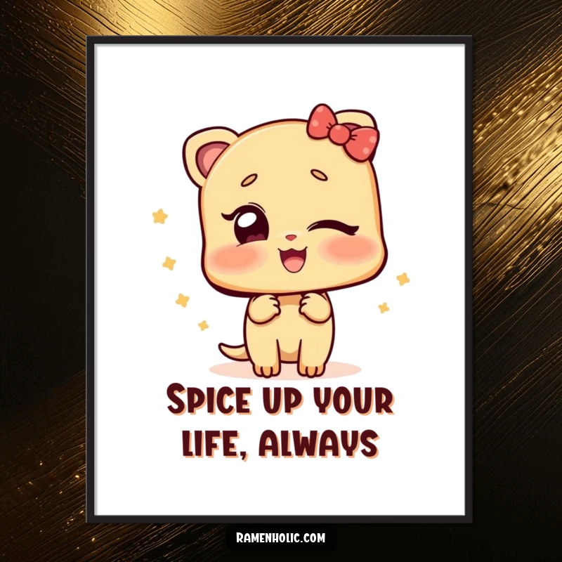 Funny Free Printable Wall Art of a ginger slice character with a playful wink, adding zest to any room.