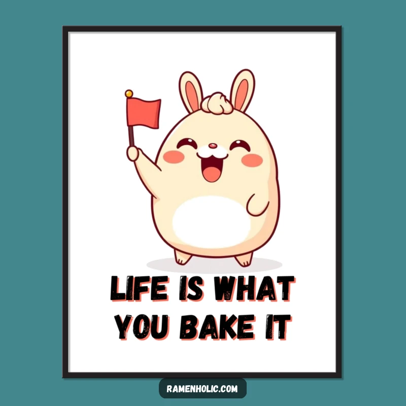 Funny Free Printable Wall Art: Bao bun art for a unique downloadable gift