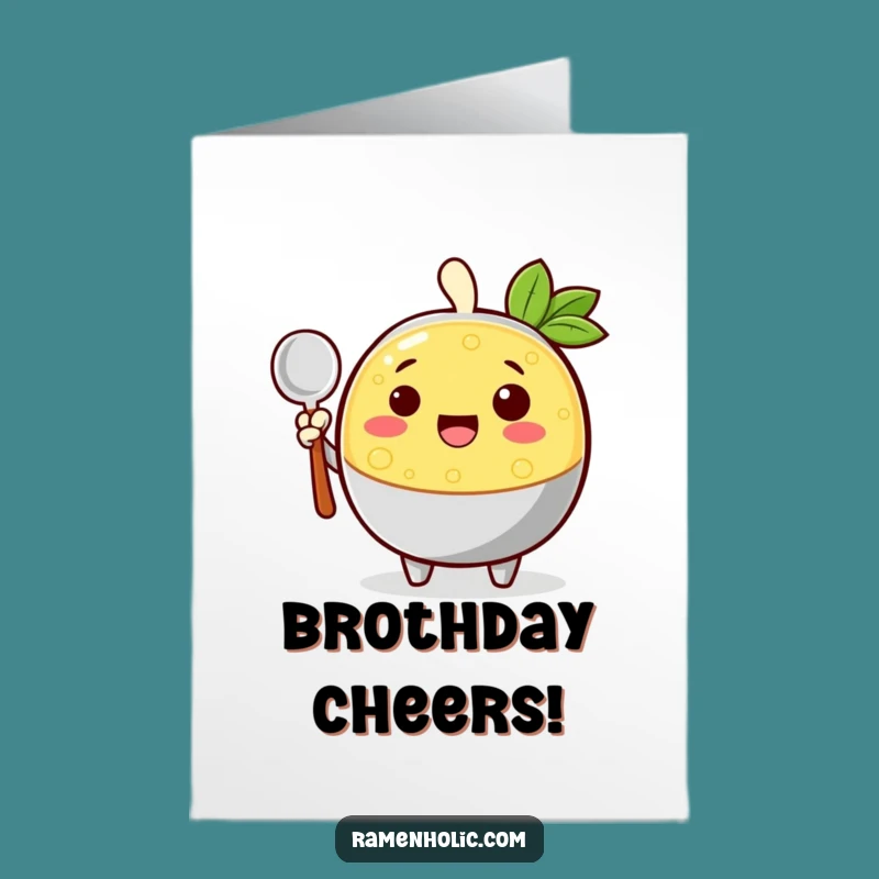 Free Printable Birthday Card: Cheerful Broth Wave for a Warm Downloadable Gift