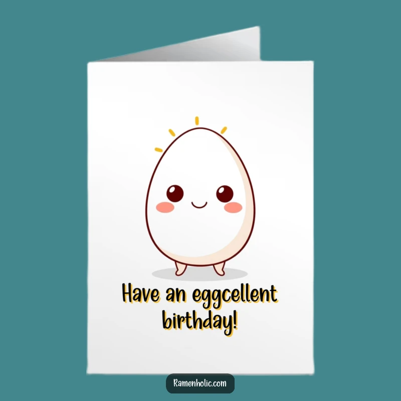 Free Printable Egg Birthday Card: Sunny Smile for a Funny Downloadable Gift