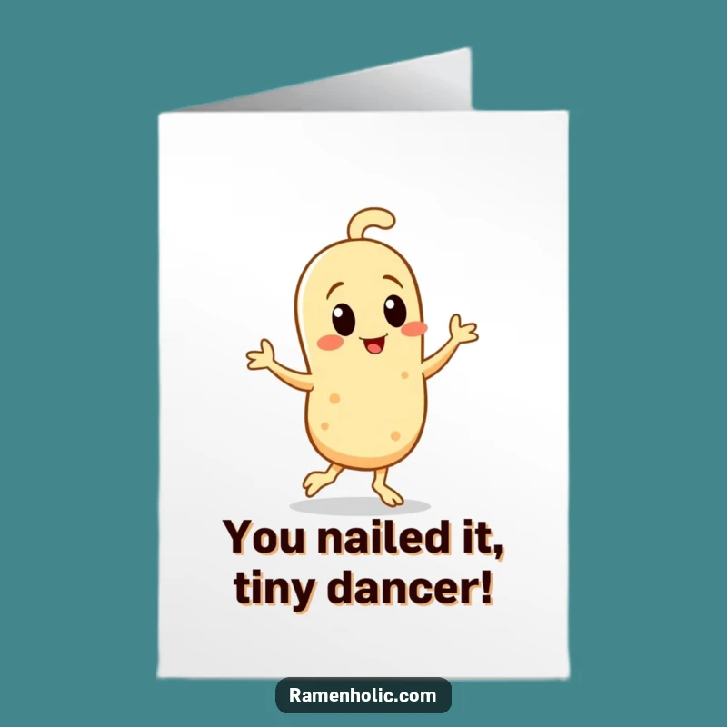 Free Printable Congrats Card: Joyful Sesame Seed Jig Downloadable for Celebrations