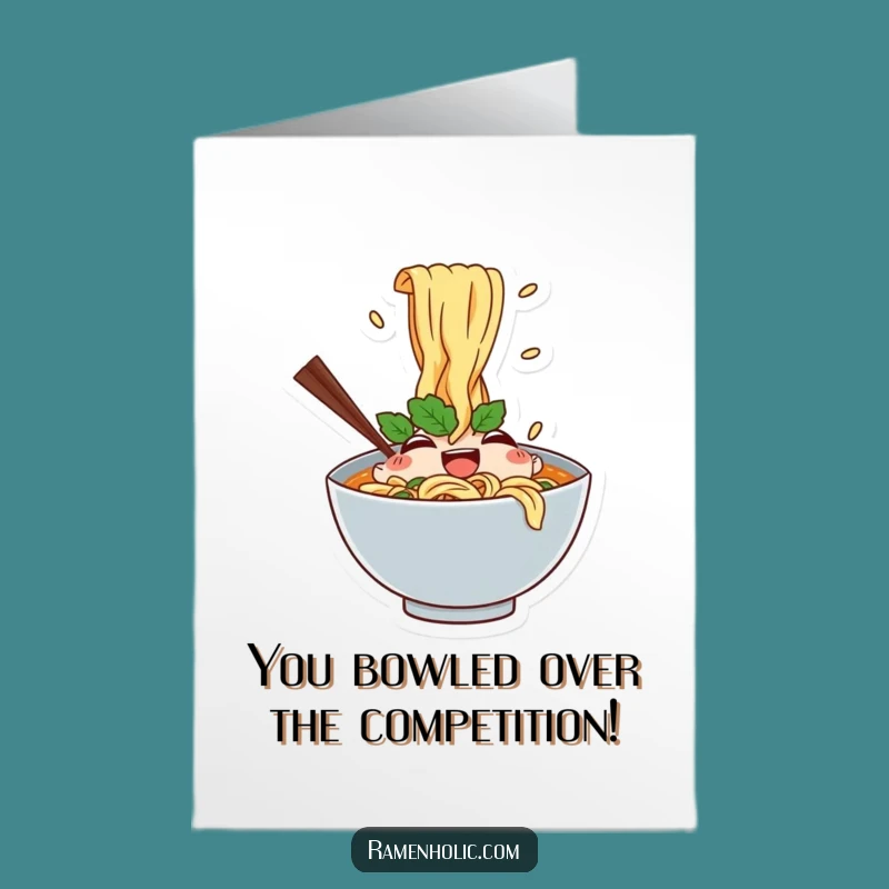 Free Printable Congrats Card: Ramen Celebration, Splashy Downloadable Gift for Your Victories!