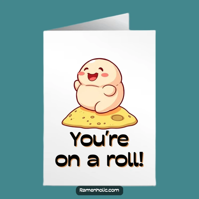 Joyful Dumpling Congrats Card - Free Printable Downloadable Celebration