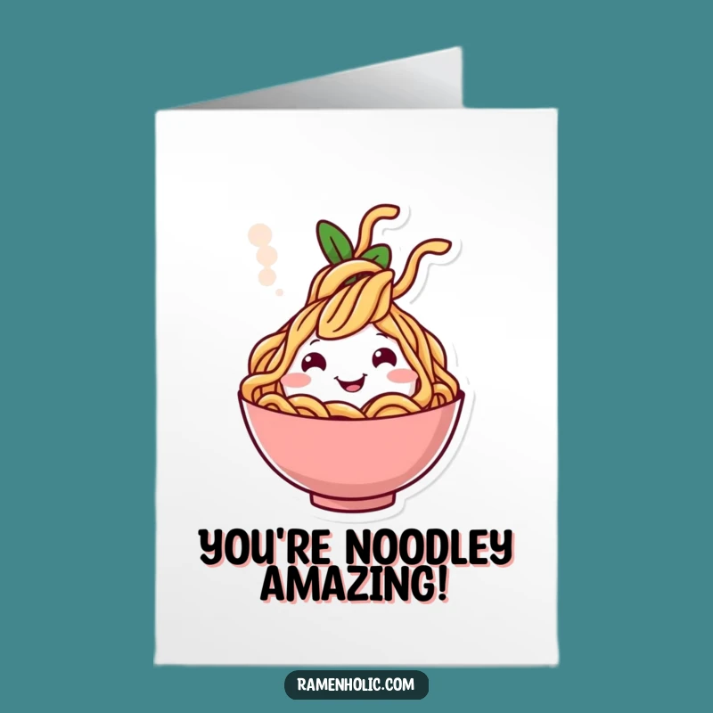 Happy Noodle Congrats Card - Free Printable Downloadable Celebration
