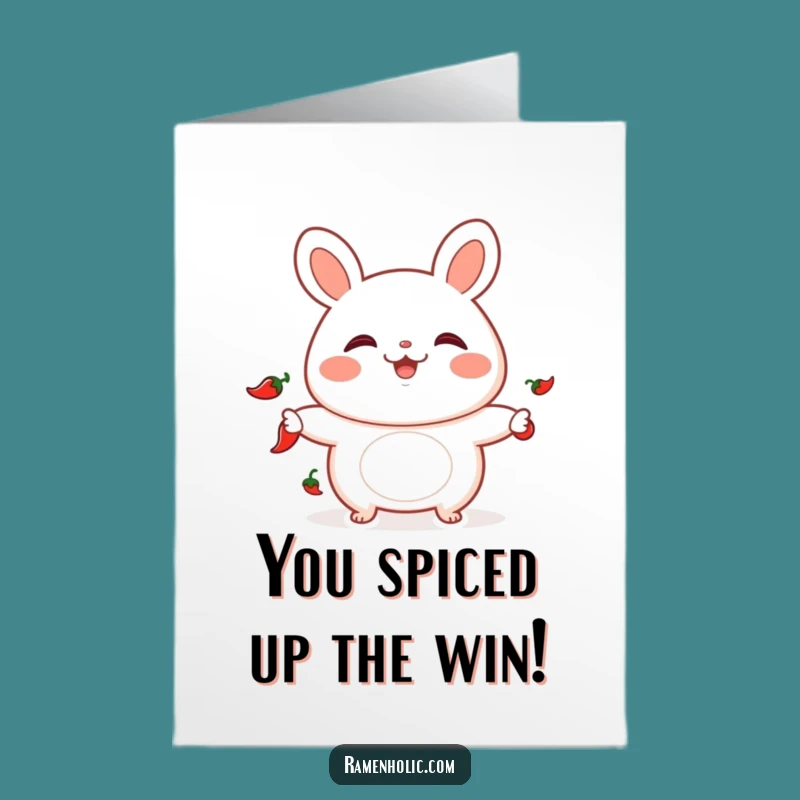 Fiery Bao Bun Congrats Card - Free Printable Downloadable Heat