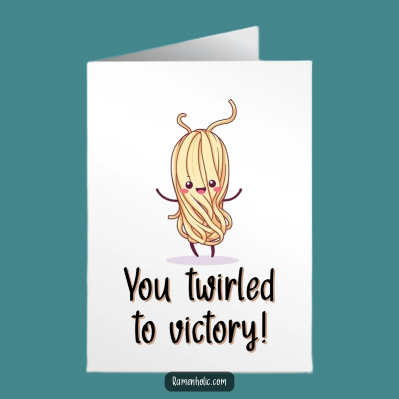 Free Printable Congrats Card: Whimsical Noodle Dance - Celebrate Joyfully