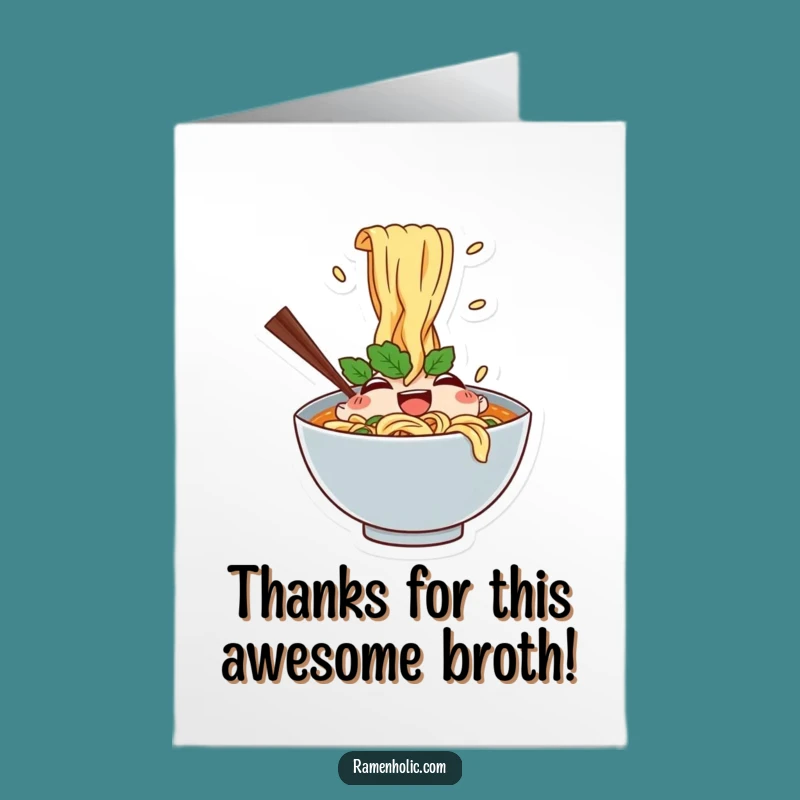 Free Printable Thank You Card: Noodle Thanks, Express Gratitude with a Splashy Downloadable Gift!