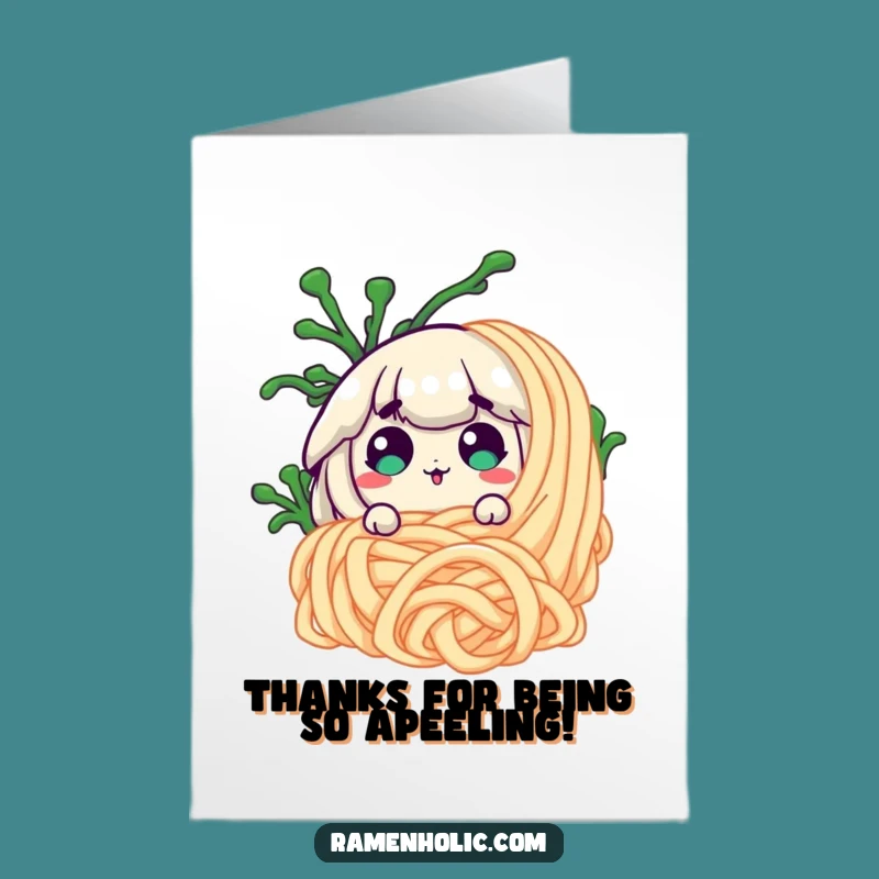 Free Printable Thank You Card: Seaweed Noodle Shock for a Funny Downloadable Gift