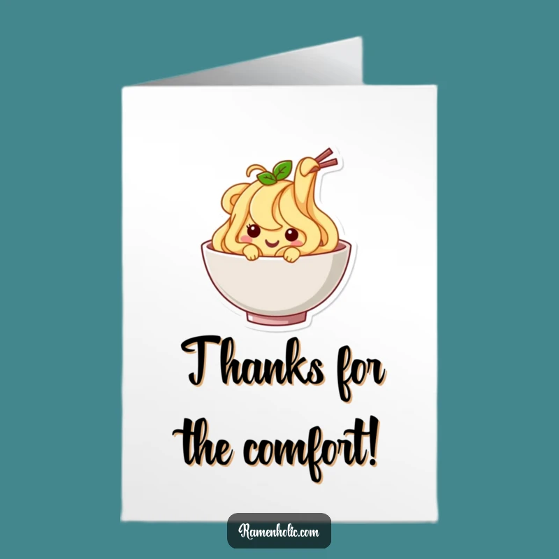 Free Printable Thank You Card: Noodle Wiggle Gratitude, Funny Downloadable Appreciation Gift