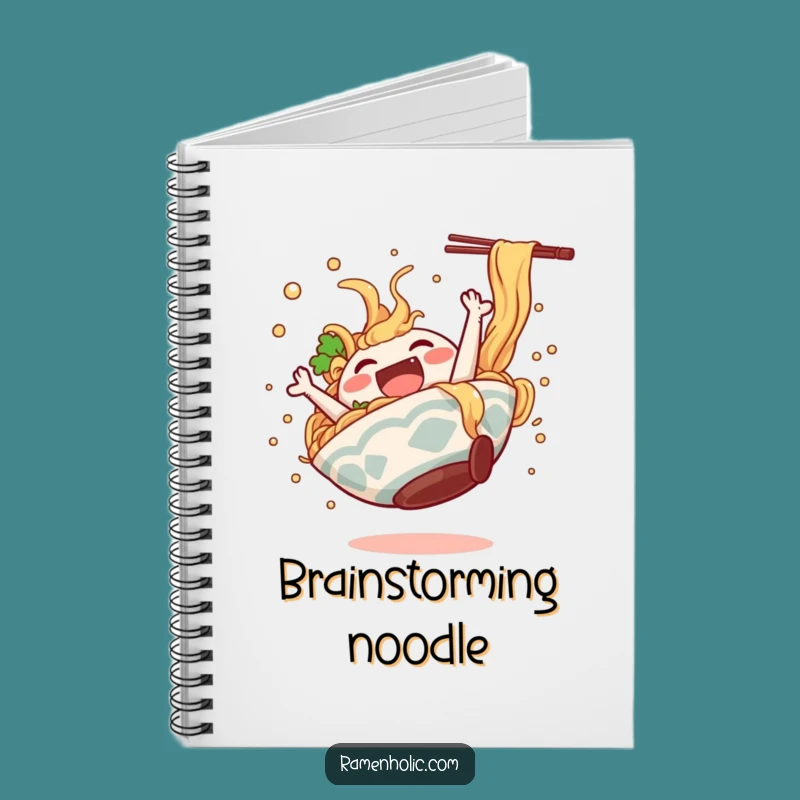 Funny Ramen Somersault Notebook: Journal Your Laughs with Noodle Art