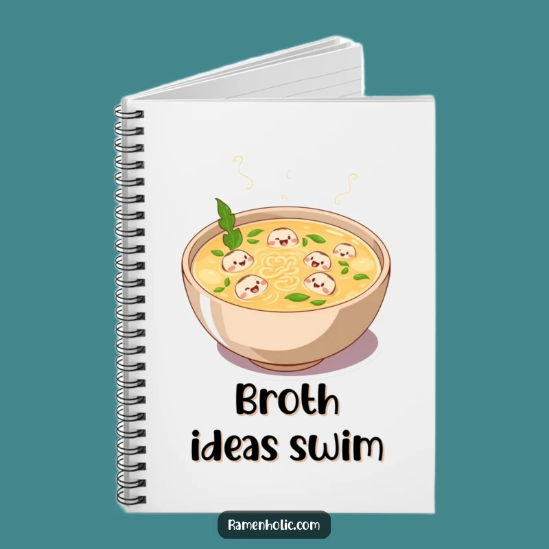 Funny Broth Laughs Notebook - Jot Down Ideas with This Cheerful Soup Journal