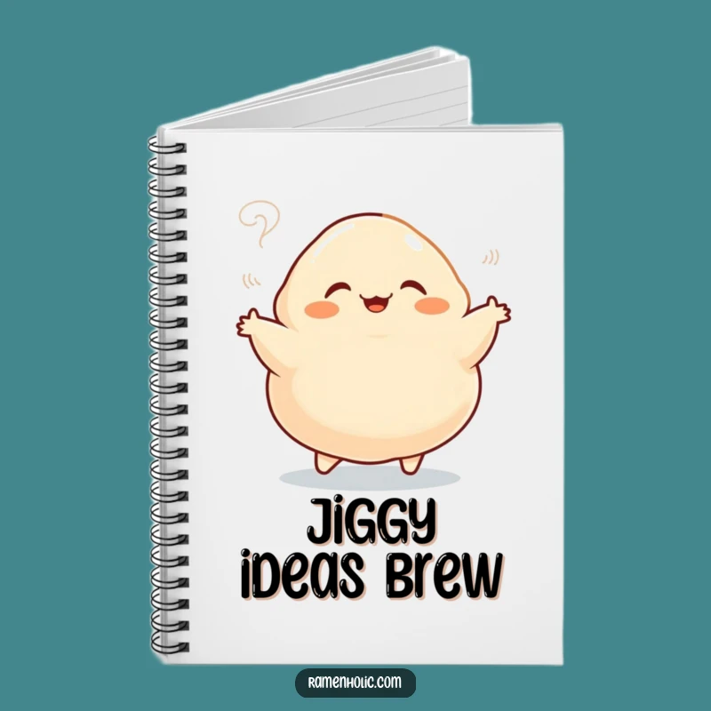 Funny Dumpling Jig Notebook - Jot Down Ideas with This Cartoon Foodie Journal