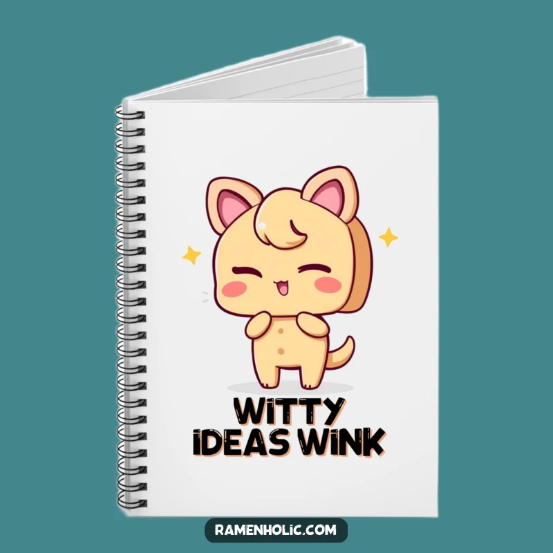 Funny Ginger Wink Notebook: Jot Down Ideas with Playful Character Style Gift!