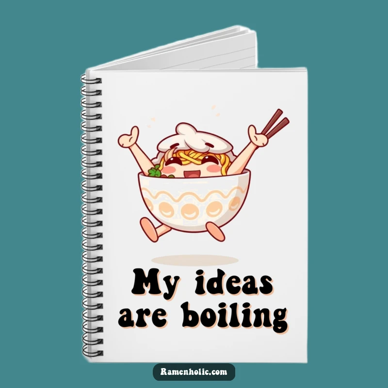 Funny Jumping Ramen Notebook: Happy Bowl Pal, Creative Funny Gift!