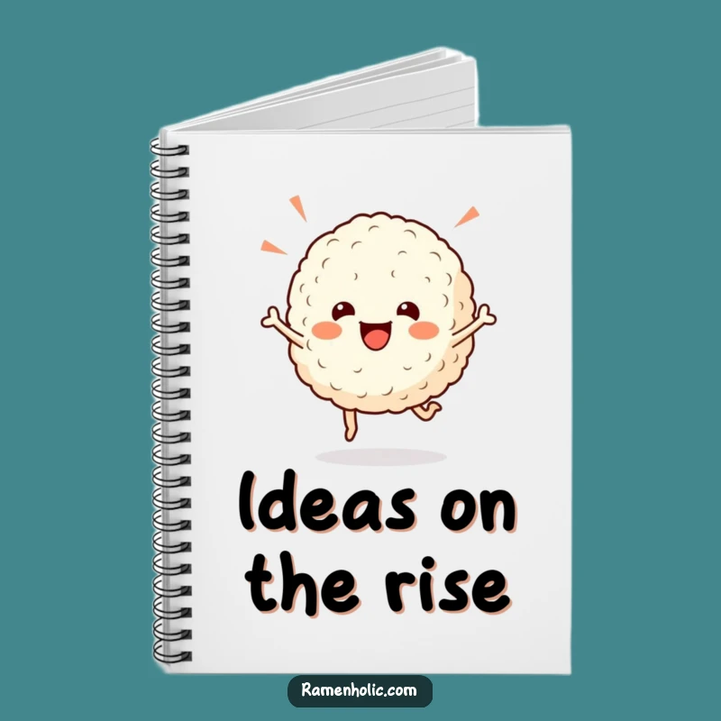 Funny Rice Ball Notebook: Celebratory Hops, Perfect Journal for Joy