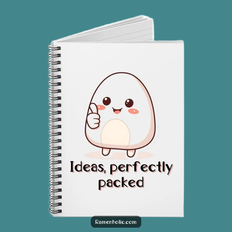 Funny Smiling Onigiri Thumbs Up Notebook: Hilarious Foodie Journal