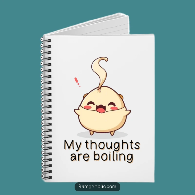 Funny Surprised Gyoza Notebook: Jot Down Your Thoughts with Humorous Flair