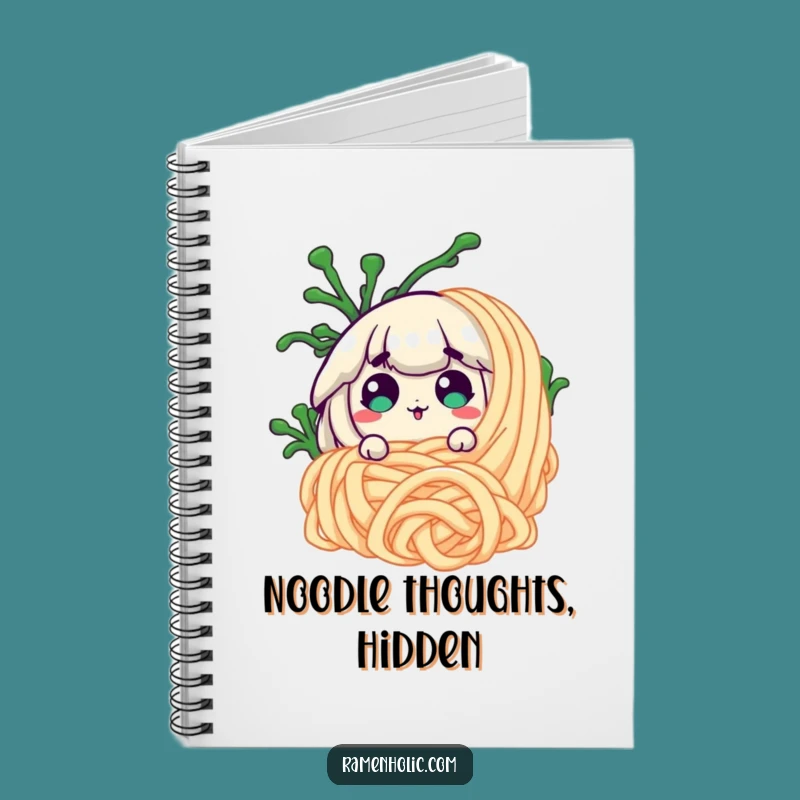 Funny Surprised Seaweed Noodle Notebook - Jot Down Ideas with Hilarious Flair