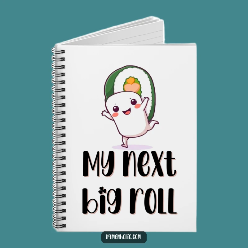 Funny Sushi Roll Cartwheel Notebook: Jot Down Ideas with Joy
