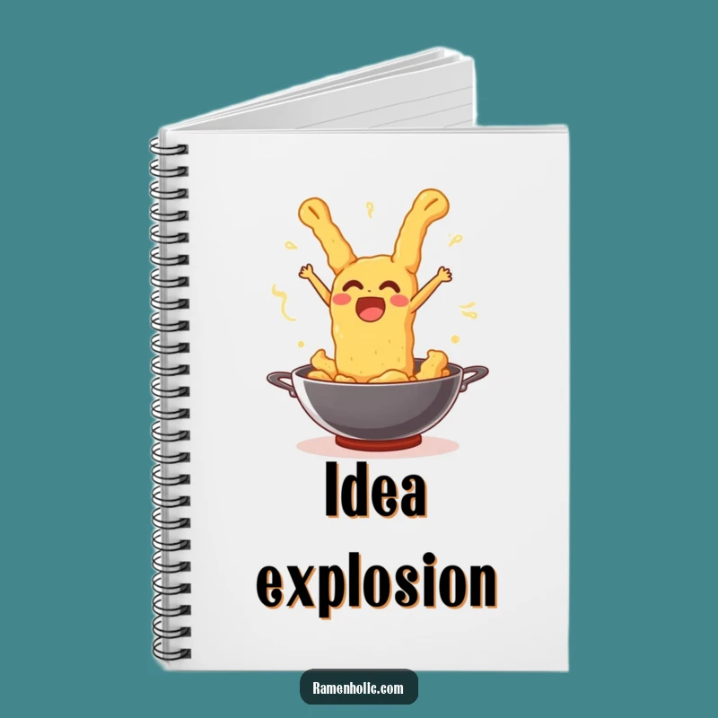 Funny Tempura Wok Leap Notebook: Journal Your Surprises with Fried Food Art