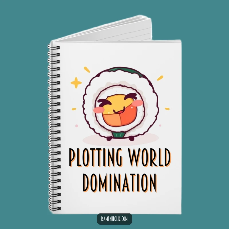 Funny Winking Sushi Roll Notebook: A Playful Gift for Jotting Down Hilarious Ideas