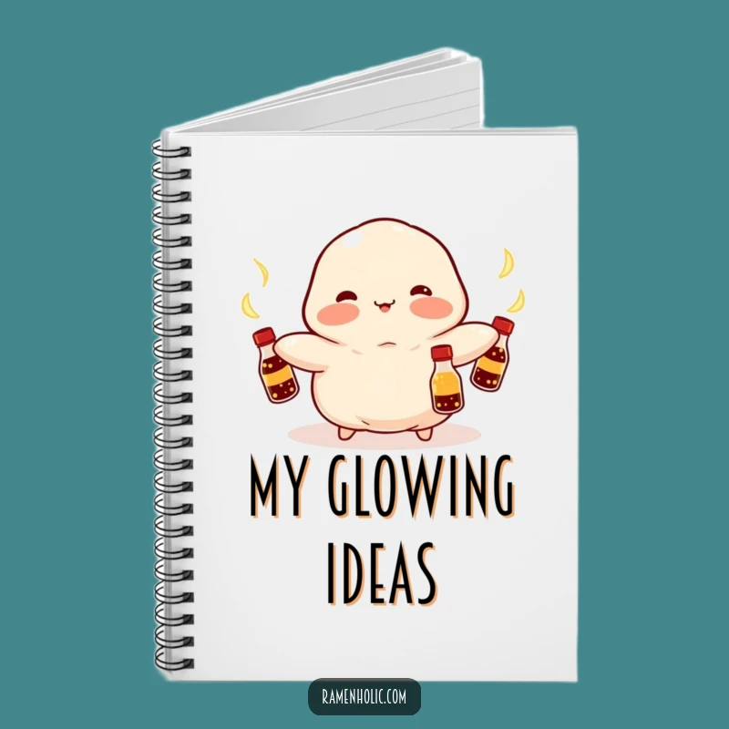 Funny Kawaii Dumpling Juggling Notebook: Record Your Ideas, Great Funny Gift