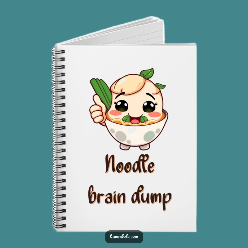 Funny Smiling Ramen Thumbs Up Notebook - Jot Down Delicious Ideas