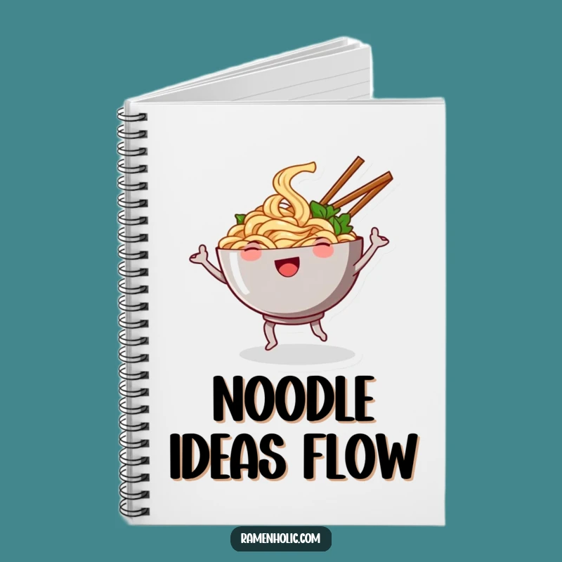 Funny Noodle Dance Notebook - Capture Ideas with This Hilarious Cartoon Journal