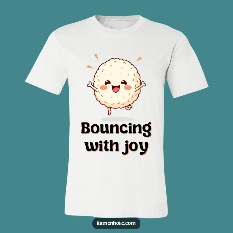 Funny Rice Ball T-Shirt: Celebratory Hop Design, Wearable Joyful Gift