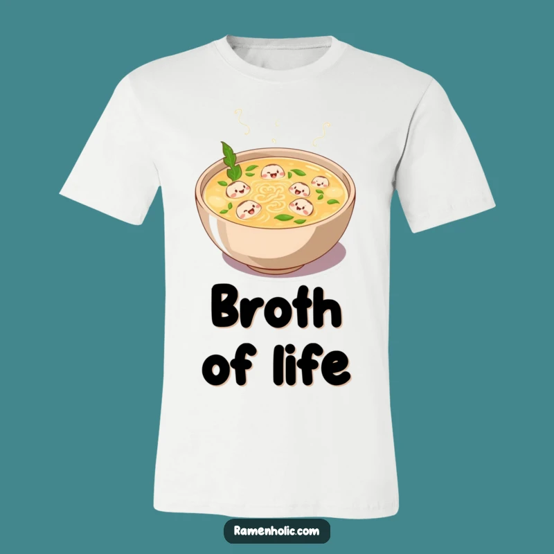 Funny Broth Laughs T-Shirt - Wear Your Soup Love with This Cartoon Tee