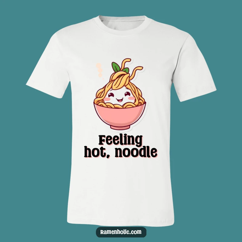 Funny Cheerful Noodle Steam T-Shirt - Happy Asian Cuisine Tee for Foodies