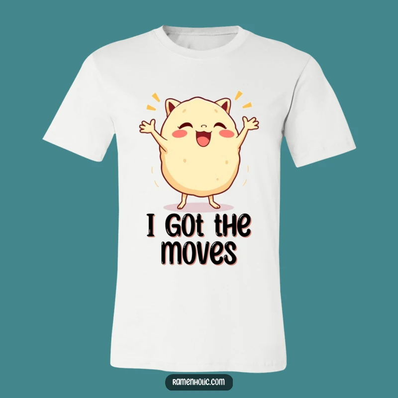 Funny Gyoza Jig T-Shirt - Excited Dumpling Dance Tee, Awesome Funny Gift!