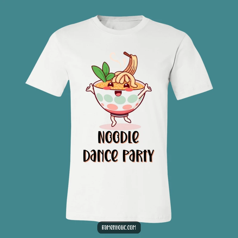 Funny Ramen Dance T-Shirt: Cheerful Noodle Bowl, Humorous Apparel