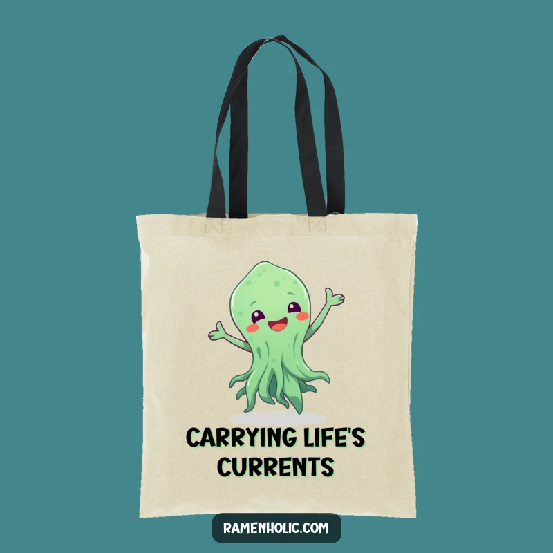 Funny Dancing Seaweed Tote Bag: Carry Your Style with this Ocean Groove