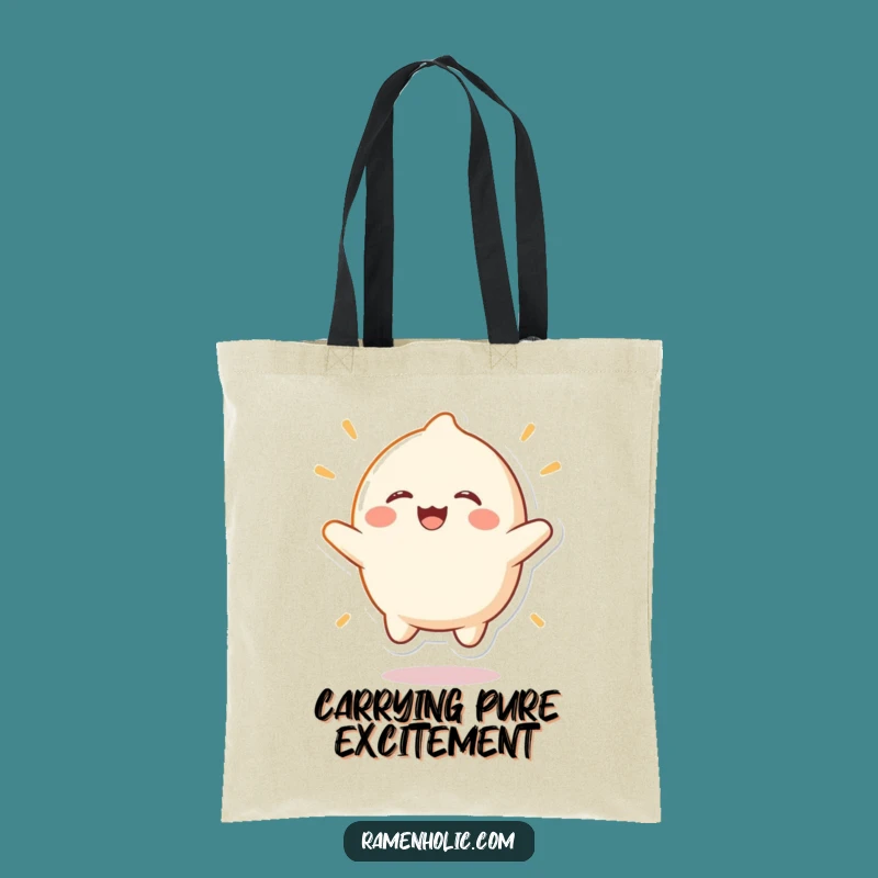 Funny Laughing Mochi Tote Bag: Carry Your Essentials with Joyful Exuberance