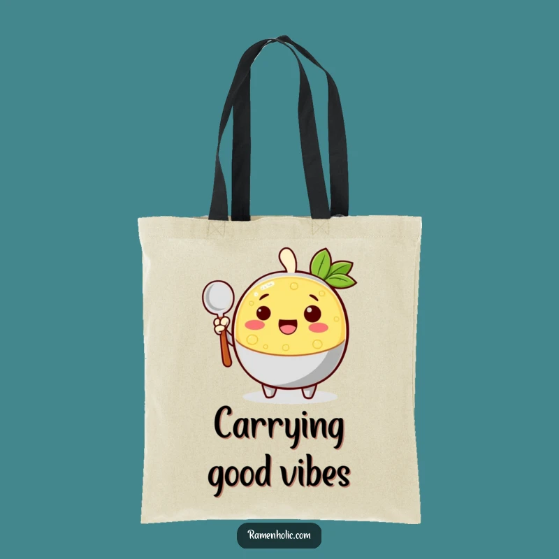 Funny Cheerful Broth Tote Bag - Carry Your Good Vibes Everywhere
