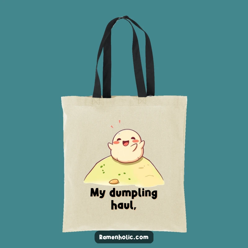 Funny Happy Dumpling Hill Roll Tote Bag - Stylish & Humorous Carryall