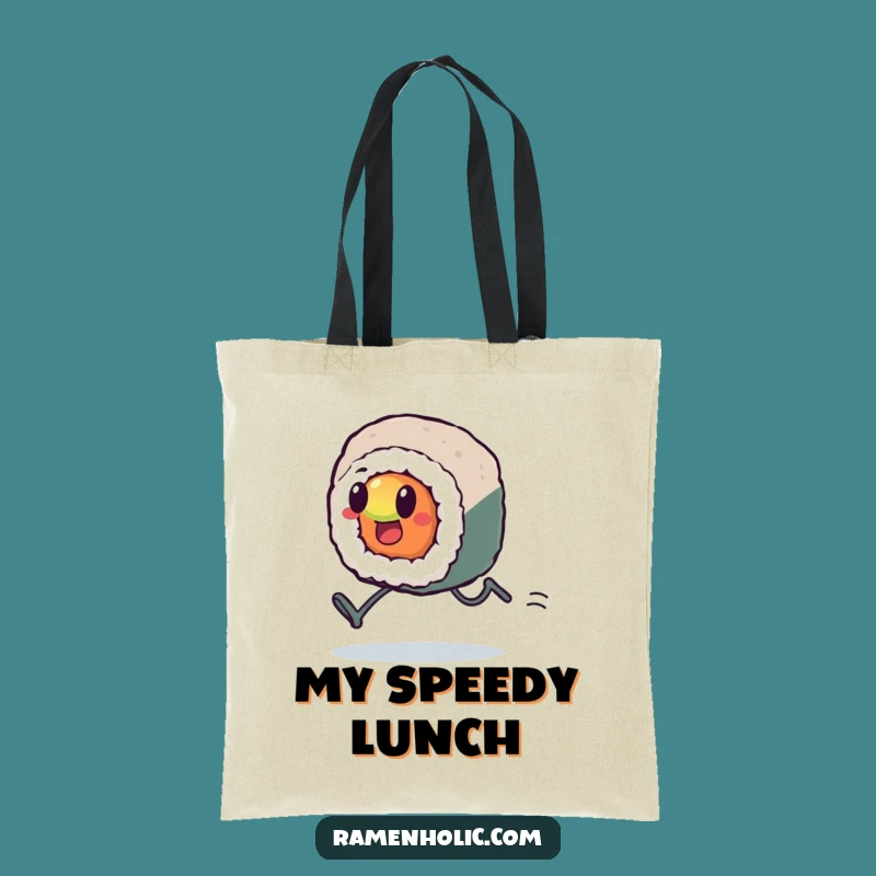 Funny Kawaii Sushi Sprint Tote Bag: Carry Your Goals, Perfect Funny Gift