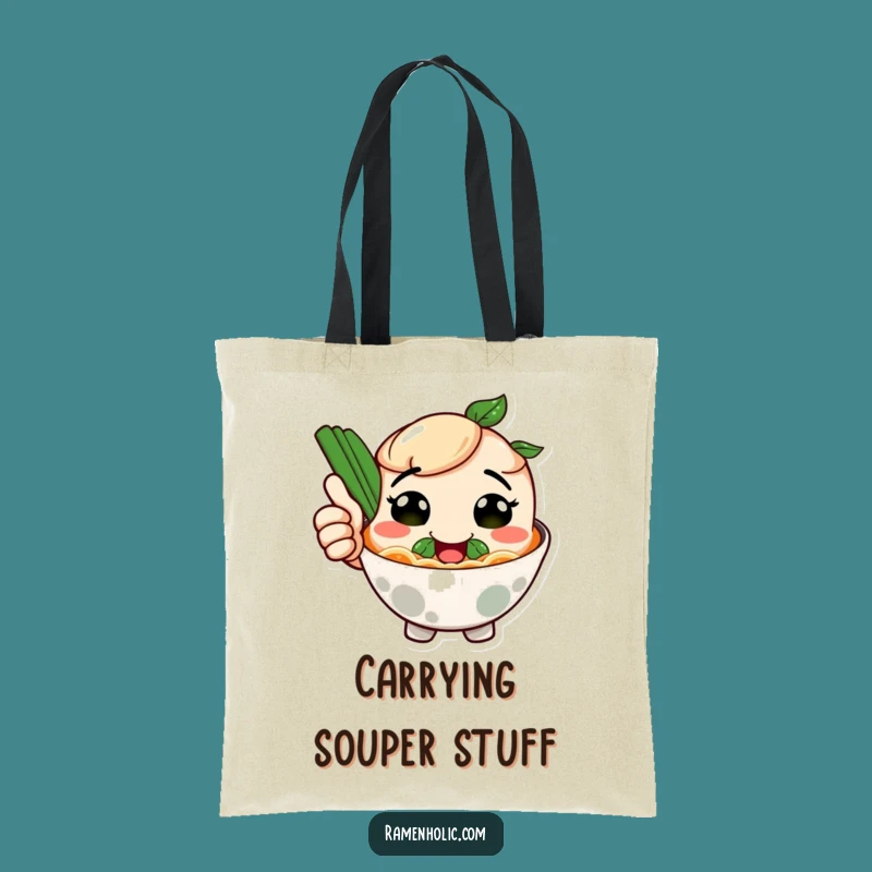 Funny Smiling Ramen Thumbs Up Tote Bag - Chic & Delicious Accessory