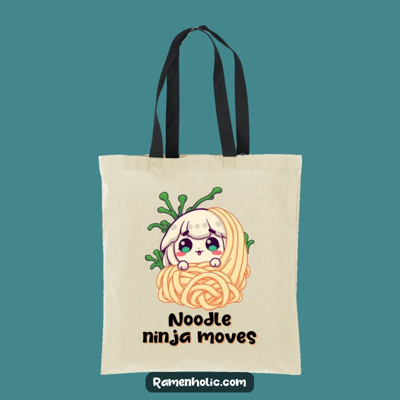 Funny Surprised Seaweed Noodle Tote Bag - Carry Your Laughs in Style