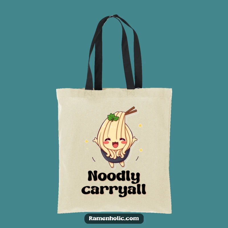 Funny Udon Flip Tote Bag - Noodle Flip Carry-All, Perfect Funny Gift!