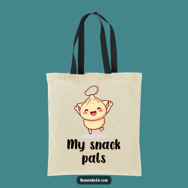 Funny Chopsticks Dumpling Tote Bag: Playful Pair's Hilarious Carryall